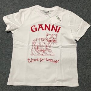 Women’s Cat Pattern Ganni top shirts sizes Small